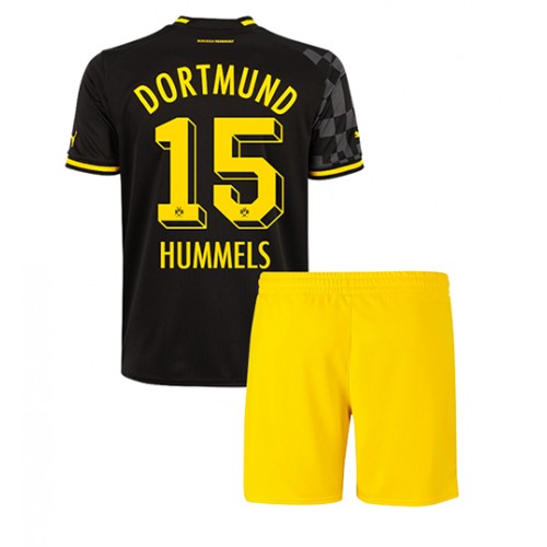 Dres Borussia Dortmund Mats Hummels #15 Gostujuci za djecu 2022-23 Kratak Rukav (+ kratke hlače)